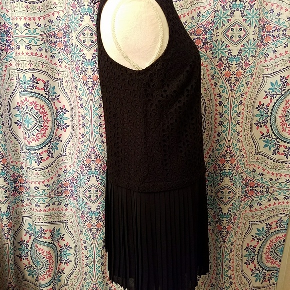 LOFT Eyelet Detail Drop Waist Cocktail Dress - Picture 3 of 7